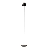 O’Bright Sandy- Cordless LED Floor Lamp for Outdoor/Indoor, Rechargeable, Water Resistant, Dimmable, Carry Light, Adjustable Height Stand Lamp for Patio, Living Room, Bedside, Table Night Lamp, Black
