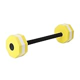 22.4 Inch Aquatic Dumbbells, Aquatic Exercise Dumbbells Swim Barbell for Bar Float Heavy Resistance Aquatic Dumbbell Pool Barbells For Men Women Kids Weight Loss Water Sports Fitness Tool(yellow)