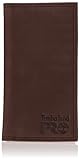 Timberland PRO Men's Leather Long Bifold Rodeo Wallet with RFID, Dark Brown, One Size