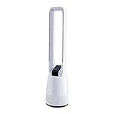 HealSmart 38 inch Bladeless Fan, 3 Speeds & 15 Hours Timer Tower Fan, with Remote Control, Air Circulator Fan for Room, White