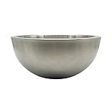 Hudson Contemporary Stainless Steel Insulated Double Wall Salad Serving Bowl, Matte Finish