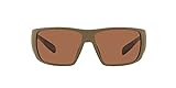 Native Eyewear Sightcaster Polarized Rectangular Sunglasses, Desert Tan/Bronze, 64 mm