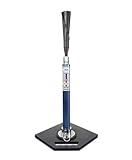 Jugs Quick Release T - Pro Style Batting Tee Features Quick Release Base—from Bag to Field in Seconds. Will Not Tip Over, 25-46 inch Adjustment Range, Always-Feel-The-Ball Flexible Top