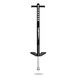 Flybar Maverick Pogo Stick for Kids Ages 5+, 40 to 80 Pounds, Perfect for Beginners, Easy Grip Handles, Anti-Slip Pegs, Outdoor Toys for Boys, Jumper Toys for Girls, Outside Toys for Kids (Blk/Silver)