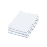 Flour Sack Dish Towels | Cotton Dish Towels for Drying Dishes| Absorbent Kitchen Towels for Cleaning| Tea Towels for Embroidery Craft| 3 Pack 18'x28' White