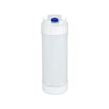San Jamar Ez Kleen Plastic Sauce Bottle with Medium Valve for Thick Sauces and Relish, 16 Ounces, White