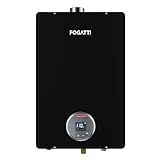 FOGATTI Natural Gas Tankless Water Heater, Indoor 7.5 GPM, 170,000 BTU Black Instant Hot Water Heater, InstaGas Comfort 170 Series