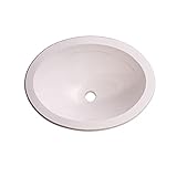 ToughGrade Single Bowl RV 13-3/4' Long x 10-3/8' Wide Bathroom Sink (White/Parchment) (White)