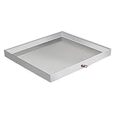 Washing Machine Drip Pan 18GA Stainless Steel Washer Drip Pan w/Drain Hole & 1/4' Drain Valve Contain Washer leaks and Look Good in Your Laundry Room(28 x 30 x 2.5 inch)