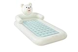 INTEX 66814EP Bear Kidz Inflatable Travel Bed Set: Includes Hand-Pump and Carry Bag – Removable Mattress – Quick Inflation – Indoor Use – 28' x 52' x 4'