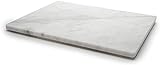 KC KULLICRAFT Home Basics Multi-Purpose Pastry Marble Tray Cutting Board Slab With Non-Slip Feet For Stability & Scratch Protection For Countertop. Easy To Clean,Trivet (8x12)