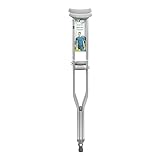 Hugo Mobility Adjustable Tall Crutches For Walking, Tall Adult Walking Crutches, Comfortable Lightweight Crutches with Underarm Pad and Hand Grip, For Users Over 6 Feet