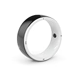 JAKCOM R5 Smart Ring Newest Intelligent Wearable Device Build-in 6 RFID Cards & 128GB Wireless Disk Sharing & 2 Health Stones & Many NFC Functions for iPhone Android (Size L)