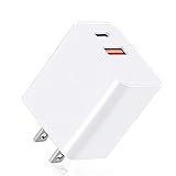 USB C Wall Charger Block, 20W Fast Speed Charging Box with Micro Plug Cube for Apple Watch Series 8 7, New iPhone 12 13 14 Pro/Pro Max, XR/XS/SE, AirPod iWatch iPad Pro/Air/Mini, Pixel 6 6a Phones