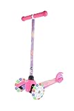 My Little Pony Self Balancing Kick Scooter with Light Up Wheels, Extra Wide Deck, 3 Wheel Platform, Foot Activated Brake, 75 lbs Limit, Kids & Toddlers Girls or Boys, for Ages 3 and Up