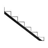 Pylex 13906 6 Steps Steel Stair Stringers, Black