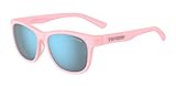 Tifosi Optics Swank Sunglasses (Satin Crystal Blush/Smoke Bright Blue Lenses)