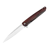 HUAAO 8.5’’ Folding Knife, Pocket Knife with Clip, Liner Lock, Flipper Open, for Hunting Survival Hiking Camping