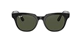 Ray-Ban unisex adult Stories | Meteor Smart Glasses, Shiny Black/Green, 51 mm US