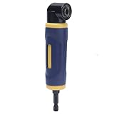 Right Angle Drill Adaptor, Right Angle Drill Attachment 90 Degree Yellow Blue Drills Attachment Extension Driver Used with Electric Drill for 1/4in Standard Hex Shank Drill Bits