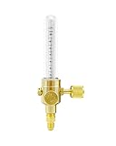 0386-0849 Nitrogen Flow Meter 1/4 Inch SAE Flare Inlet and Outlet Connection 50PSI 0-75CFH Nitrogen Flow Indicator for Brazing