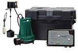 Zoeller 508-0014 Aquanot Fit 12-volt DC Battery Back-up Sump Pump System with Built-in Wi-Fi for Z Control Connectivity