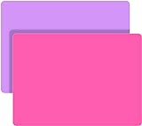 Silicone Mats for Crafts, LEOBRO 2 Pack Silicone Mat for Jewelry Resin Casting Molds, 11.69' x 8.26' Silicone Mats for Epoxy Resin, Resin Molds, DIY Art Crafts, Hot Pink & Light Purple