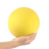 Ganjiang 7Inches Uncoated Silent Foam Ball, Indoor &Outdoor Sponge Ball Playground Ball Dodge Ball Yellow Color