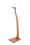 Zither Wooden Cello Stand with Bow Holder - Handcrafted Solid Mahogany Wood Floor Stands, Made in USA