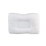 NRG Neck & Cervical Pillow Chiropractic Pillow - Neck Support Firm Pillow for Side & Back Sleepers - Relieves Muscle Strains & Neck Pain - Cradles The Head - Poly-Fiber Fluff Filled - 15” x 23”