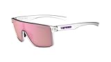 Tifosi Optics Sanctum Sunglasses (Satin Clear (Pink Mirror)). Ideal For Cycling, Golf, Hiking, Running, Pickleball, Tennis & Active Lifestyle