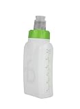 FlipBelt Arc Water Bottle Running Belt, Curved Hydration Running Bottle, 6 Fl. Oz., Green