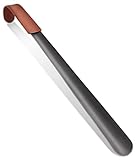 ZOMAKE Shoe Horn Long Handle for Seniors 16.5' Metal Shoehorn for Boots