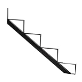Pylex 13904 Riser 4 Steps Steel Stair Stringers, Black