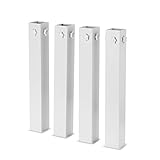 DormCo Suprima Ultimate Height Bed Risers - Carbon Steel - White