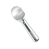 Zeroll Original Ice Cream Scoop with Unique Liquid Filled Heat Conductive Handle Simple One Piece Aluminum Design Easy Release Made in USA, 4-Ounce, Silver
