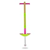 Flybar Maverick Pogo Stick for Kids Ages 5+, 40 to 80 Pounds, Perfect for Beginners, Easy Grip Handles, Anti-Slip Pegs, Outdoor Toys for Boys, Jumper Toys for Girls, Outside Toys for Kids (Lime/Purp)
