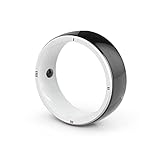 JAKCOM R5 Smart Ring Newest Intelligent Wearable Device Build-in 6 RFID Cards & 128GB Wireless Disk Sharing & 2 Health Stones & Many NFC Functions for iPhone Android (Size M)