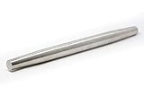Stainless Steel French Rolling Pin- A Non-Stick Surface, Smooth Tapered Design Metal for Baking Pizza Dough, Pie and Cookie, Pastry, Pasta