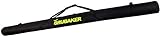 BRUBAKER XC Touring Cross-Country Ski Bag for 1 Pair of Skis and 1 Pair of Poles - Black/Neon Yellow - 82 3/4 Inches / 210 Cm
