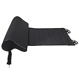 otoez Faux Leather Car Seat Extender Chair Leg Extender Comfortable Leg Support Pillow Extended Auto Seat Cushion (Black)