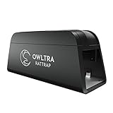 OWLTRA OW-1 Indoor Electric Rat Trap, Instant Kill Rodent Zapper with Pet Safe Trigger, Black, Large