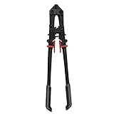 Olympia Tools 24-Inch Foldable Bolt Cutter with Rubber Grips - Black