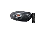 Panasonic RX-D55GC-K Boombox - High Power Portable Stereo AM/FM Radio, MP3 CD, Tape Recorder with USB & Music Port Sound with 2-Way 4-Speaker (Black)