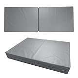 Dynarex Bedside Bi-Fold Foam Floor Mat - Waterproof Safety Floor Mat for Elderly & Hospital Patients - Accident & Fall Prevention Pad, Gray - 24' x 66'