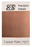 K & S 6601 Copper Etching Plates, 0.050' Thick x 4' Wide x 6' Long, 1 Piece, Made in The USA