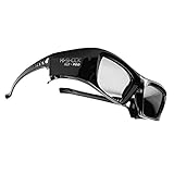 Hi-SHOCK “Black Diamond” – DLP Pro 3D Glasses | for All Brands DLP 3D Projectors: Acer, BenQ, Optoma, Viewsonic, LG, Infocus, NEC, Vivitec, JMGO, Nebula Cosmo - Rechargeable