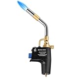 RTMMFG High-Intensity Propane Torch Head, Propane Torch Head With Igniter, Trigger Start Mapp Gas Torch, Soldering Torch for Propane, MAP and MAP PRO Tank