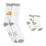 Pearhead Unisex Baby Novelty, Daddy & Me Matching Sock Set, 4 Piece Set