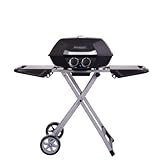 Pit Boss 2B Portable Gas Grill with Collapsible Cart, Black (10919)